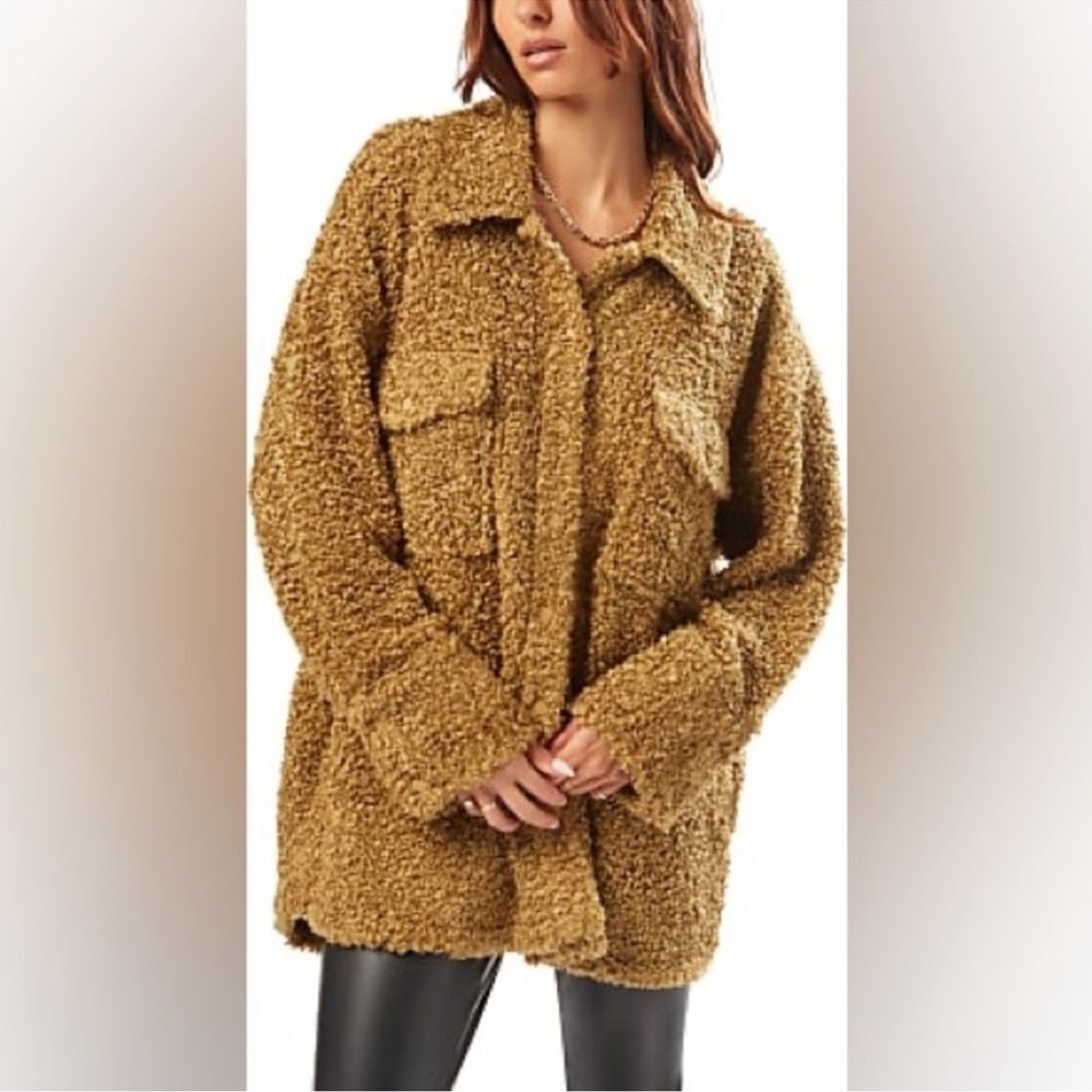 WeWoreWhat Teddy Shacket Size XS